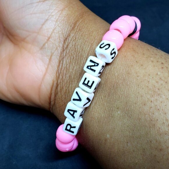 BALTIMORE Ravens Football Beaded Bracelet - Picture 3 of 3